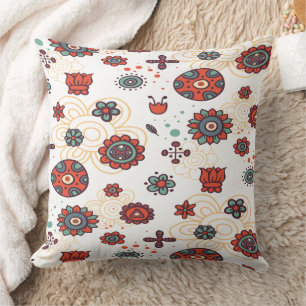 Coussin Magnifique conception florale botanique