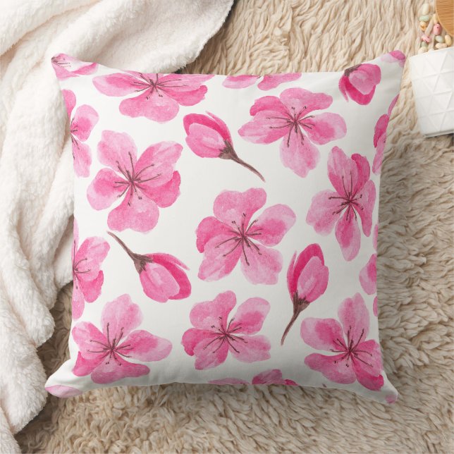 Coussin Magnifique conception florale botanique (Couverture)