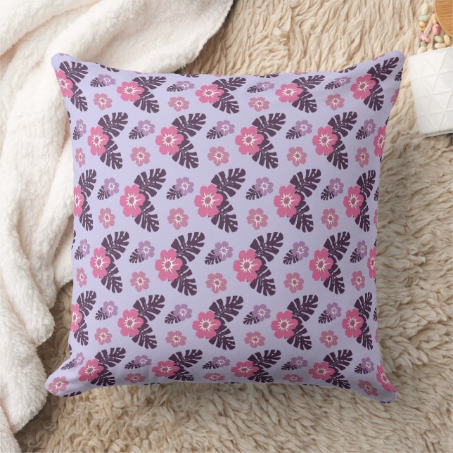 Coussin Magnifique conception florale botanique (Couverture)