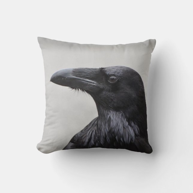 Coussin Magnifique Corbeau (Recto)