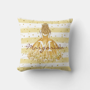 Coussin Magnifique fille simple Monogramme
