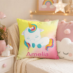 Coussin Magnifique licorne Kawaii