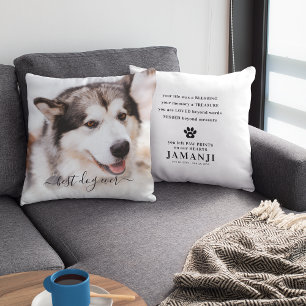 Coussin Magnifique Meilleur Chien Photo & Citation Mémoria