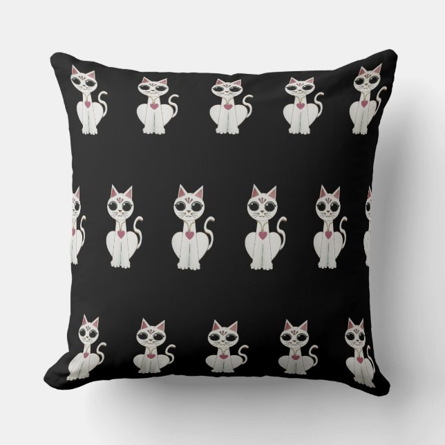Coussin Magnifique motif de chat (Recto)