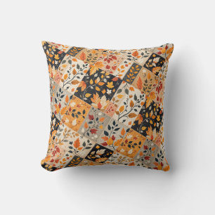 Coussin Magnifique patchwork de récolte d'automne
