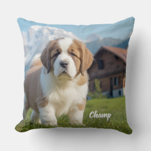 Coussin Magnifique St. Bernard Personnalisé