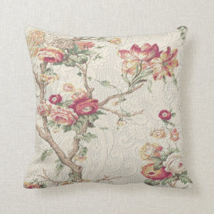 Coussin Magnifique Texture florale de l'ancien monde