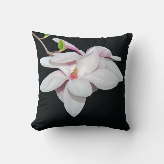 Coussin Magnolia blanc (Recto)
