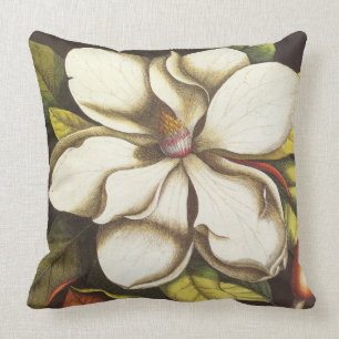 Coussin magnolia vintage moderne