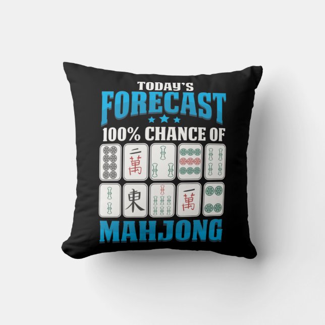 Coussin Mah Jong Boardgame Lover (Recto)