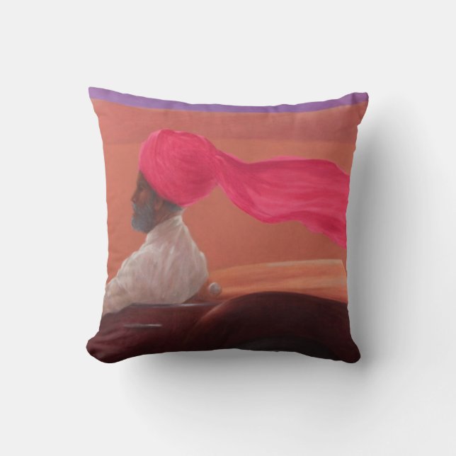 Coussin Maharaja à la vitesse 2 (Recto)