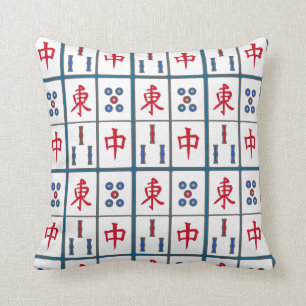 Coussin Mahjong Jeu Titres Design