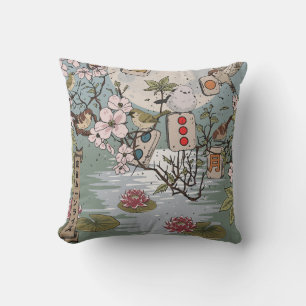 Coussin Mahjong Lever de lune