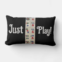 Coussin Mahjong tuiles Jouer