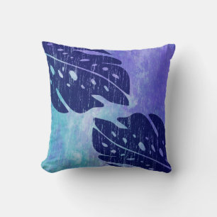 Coussin Maikai Hawaiian Monstera Cravate-Dye Mélange