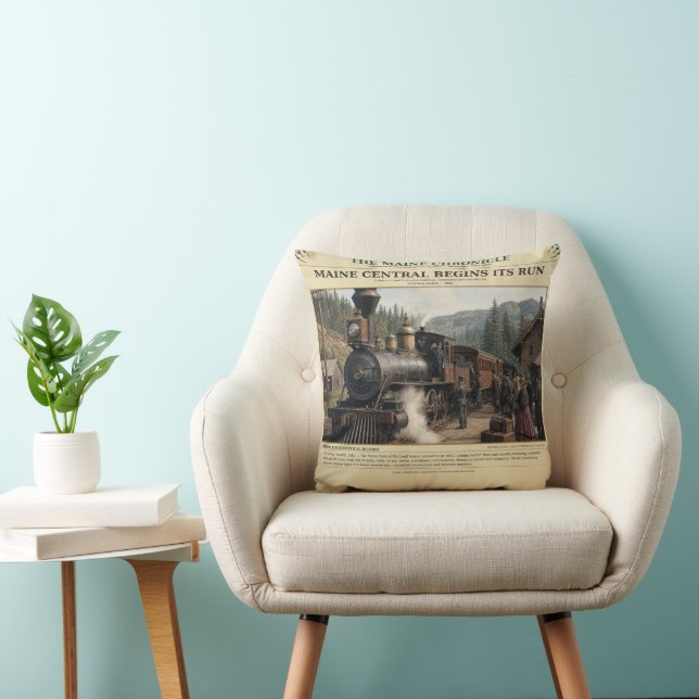 Coussin Maine Central Commence Son Exploitation | 1862 | (Chaise)
