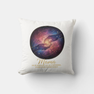 Coussin Mains Maternelles Célestes Galaxie Univers
