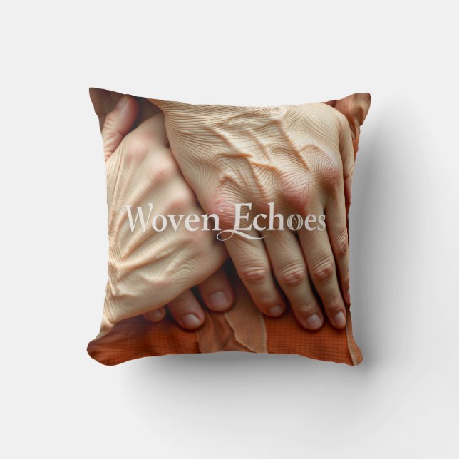 Coussin Mains Tissées Écho (Recto)