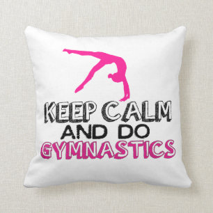 Coussin Maintenez calme et faites la gymnastique