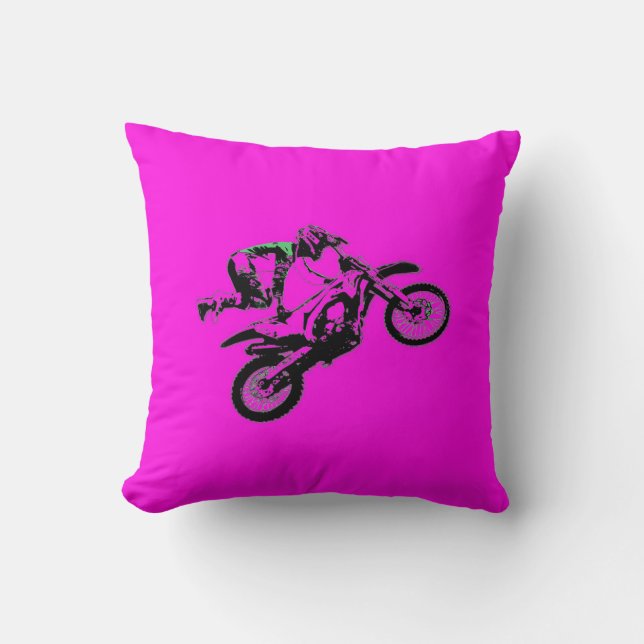 Coussin Maintien en marche - Motocross Stunt Freestyle (Recto)