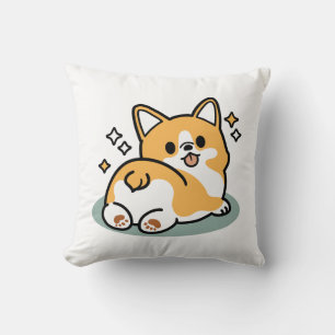 Coussin Mais d'abord, Nappons - mignon Caricature à bouton
