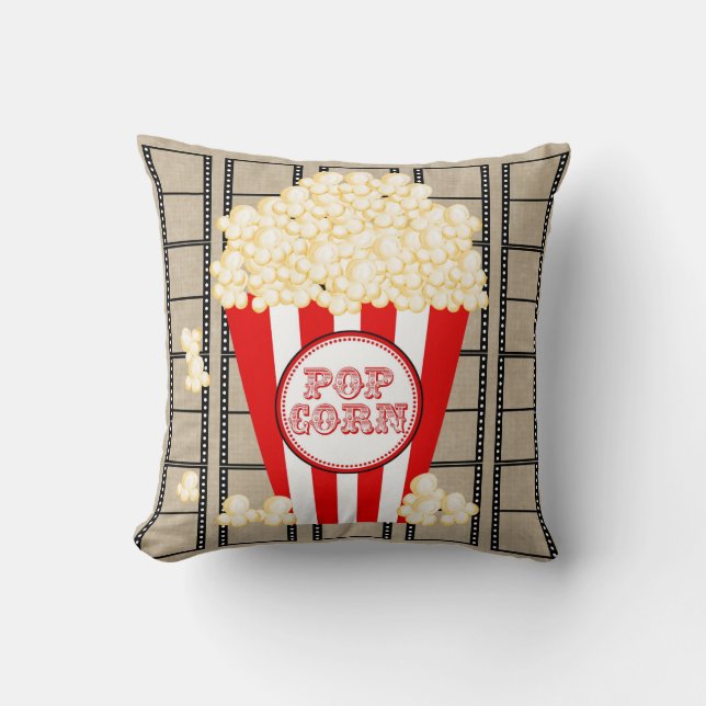 Coussin Maïs éclaté et film de salle de cinéma (Recto)