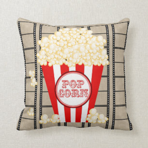 Coussin Maïs éclaté et film de salle de cinéma