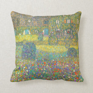 Coussin Maison de campagne de Gustav Klimt par l'Attersee
