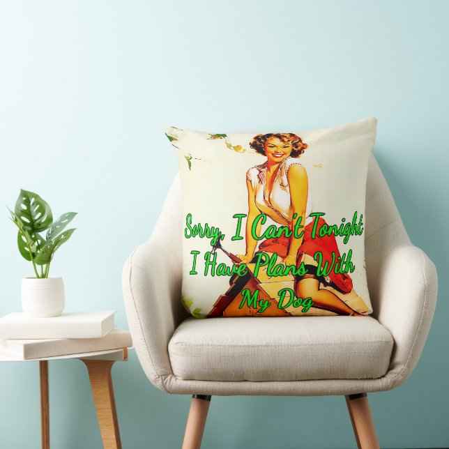 Coussin Maison de chien Pinup 1950 par Gil Elvgren (Chaise)