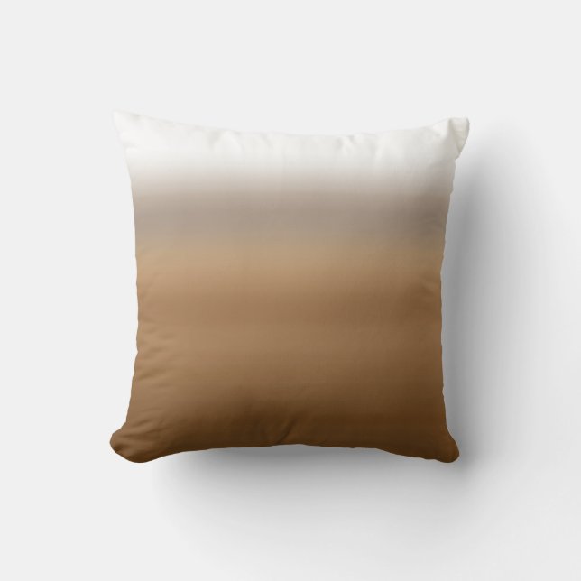 Coussin Maison de couleur de café teinte par immersion (Recto)