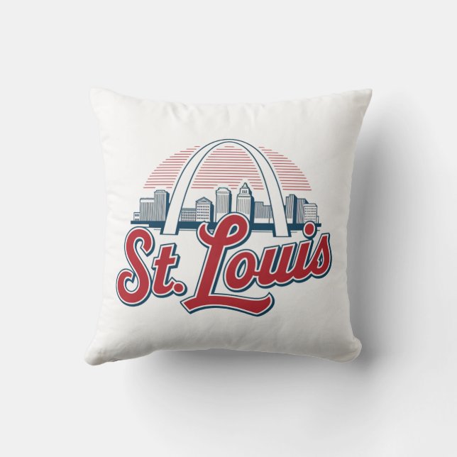 Coussin Maison de la Gateway Arch, Patrimoine de St. Louis (Verso)