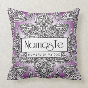 Coussin Maison de Namaste avec mon mandala de yoga de