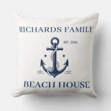 Maison de plage côtière nom de famille personnalis