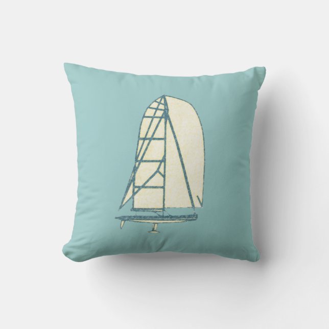 Coussin Maison de plage de classe laser Yant (Recto)