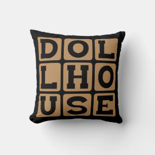 Coussin Maison de poupée, Maison pour poupées
