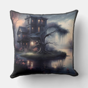 Coussin maison délabrée sur le Bayou