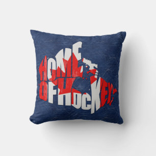 Coussin Maison du Canada de copie de nom et de nombre de
