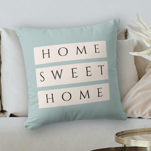 Coussin Maison Dusty Blue moderne Sweet Home