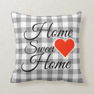 Coussin Maison grise de bonbon à maison de contrôle de