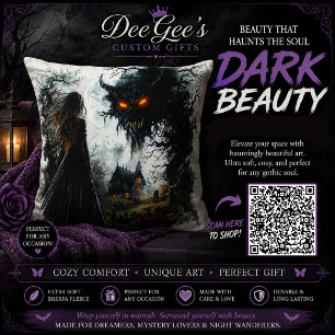 Coussin Maison hantée de monstres et sorcières Halloween g