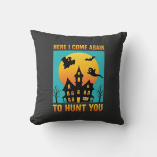 Coussin Maison Hantée Halloween En Compagnie De Mes Sorciè