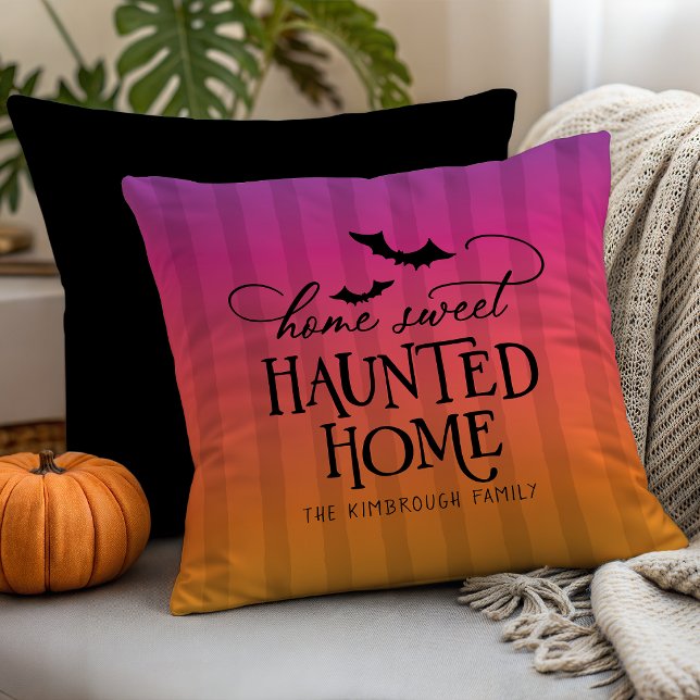 Coussin Maison Hantée Maison Douce Personnalisée Halloween (Créateur téléchargé)