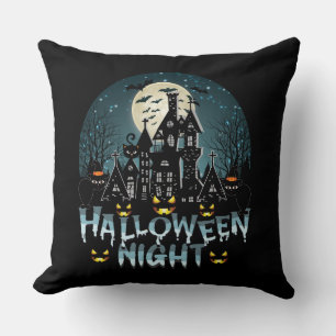 Coussin Maison hantée, Soirée d'Halloween effrayante