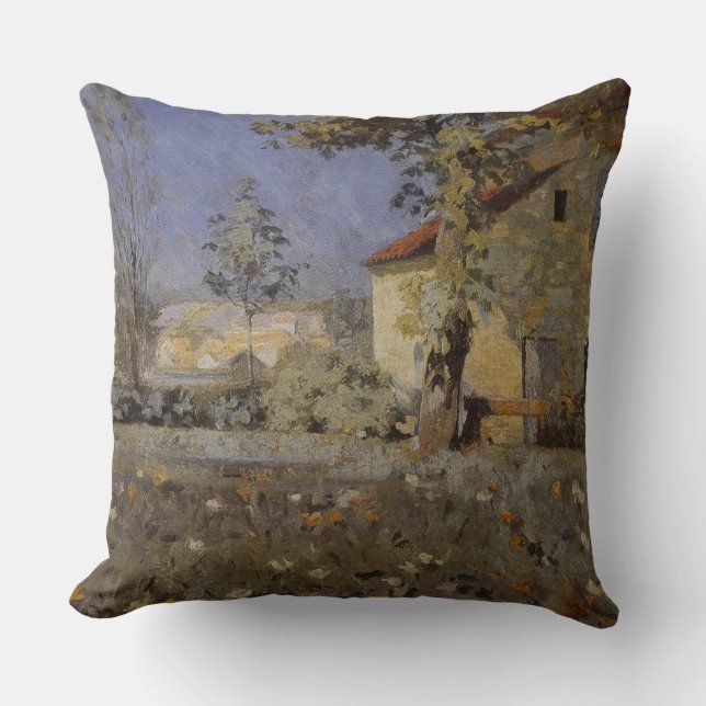 Coussin Maison vintage Mourier-Petersen dans le jardin (Recto)