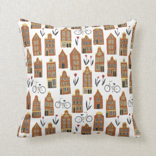 Coussin Maisons hollandaises - Amsterdam motif