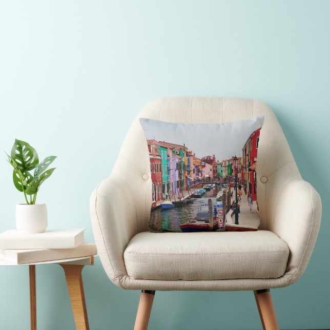 Coussin Maisons peintes Italie Venise (Chaise)