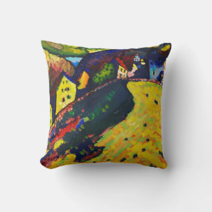 Coussin Maisons Wassily Kandinsky à Murnau. Expressionnism