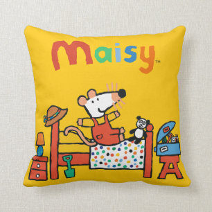Coussin Maisy adorable dans des de façon générale rouge