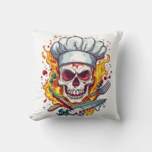 Coussin Maître de cuisine Skull Chef