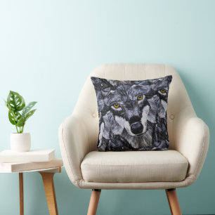 Coussin Maître de la peinture sauvage par Alfred Fox